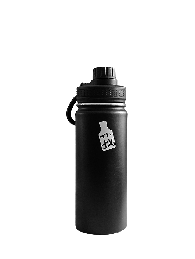 18Oz Black Vacuum Insulated Flask